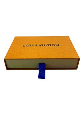 AUTHENTIC LOUIS VUITTON Gift box Drawer style Luxury Presentation Orange Blue